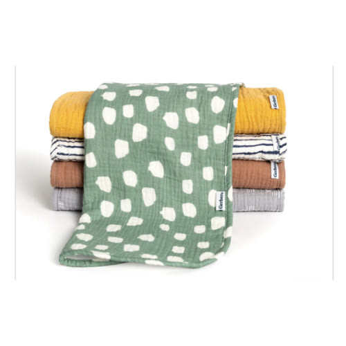 5-Pack Baby Neutral Teal Dots Muslin Burp Cloths – Gerber Childrenswear