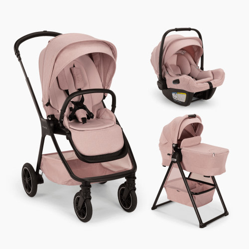 Nuna PIPA aire rx & TRIV next & LYTL bassinet Travel System - Thistle