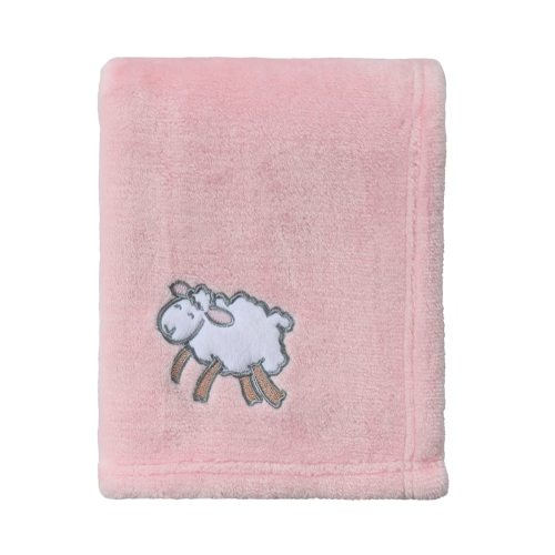 CREVENT 30''X40'' Light Cozy Plush Fluffy Warm Fleece Stroller Baby Blanket for Girl Infant Toddler Crib Cot Stroller, Baby Birthday Pink Sheep