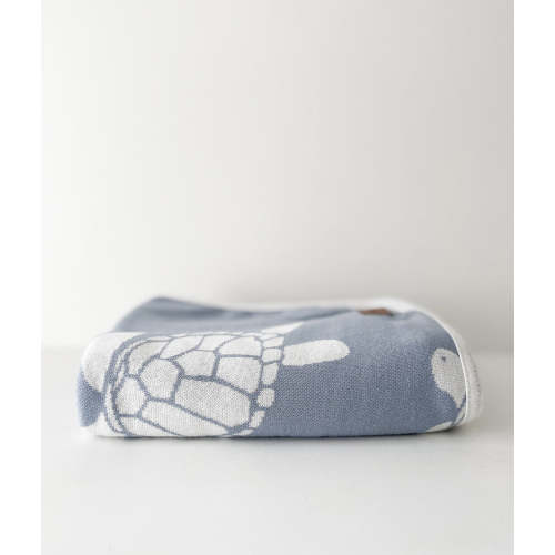 Jersey Cotton Swaddle Wrap - Amalfi Turtle