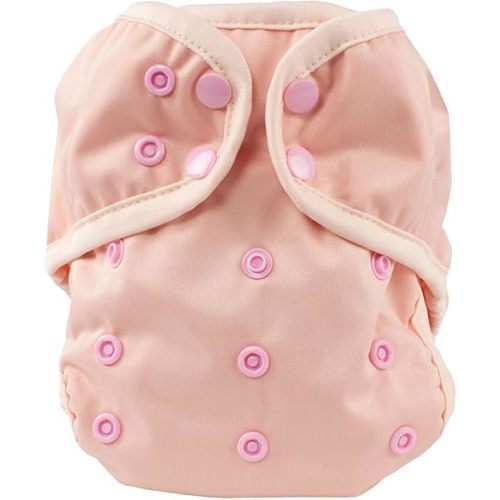 OsoCozy One Size Reusable Cloth Diaper Covers - Adjustable Snap Fit & Double Leg Gussets. Fits Babies from 8-35 Pounds.