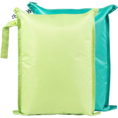 Tiny Twinkle Mess-Proof Waterproof Washable Baby/Toddler Wet Bags for Diapers, Swimsuits and Travel