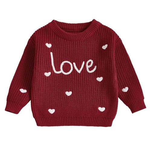Baby Halloween Sweater Pumpkin Print Long Sleeve Crewneck Embroidery Knit Sweatshirt Toddler Fall Winter Pullover