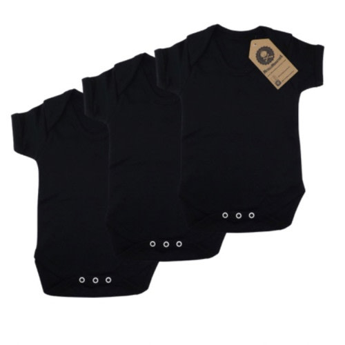 3 pack plain black vest - Metallimonsters Ltd