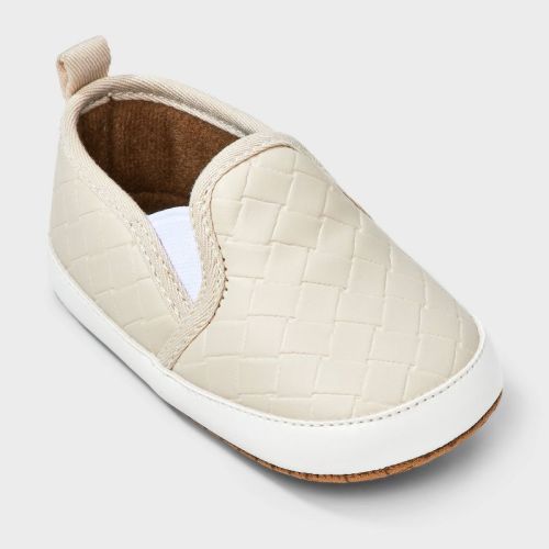 Baby Boys' Woven Slip-on - Cat & Jack™ Light Beige 0-3m
