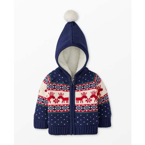 Baby Holiday Zip Up Sweater Jacket | Hanna Andersson
