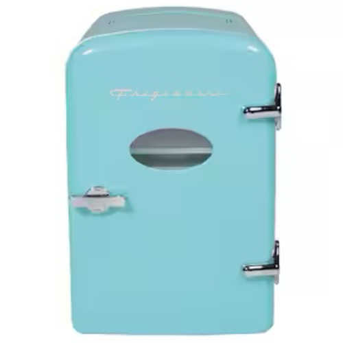 12 in. 1 cu. ft. 9-Can Retro Mini Refrigerator in Blue
