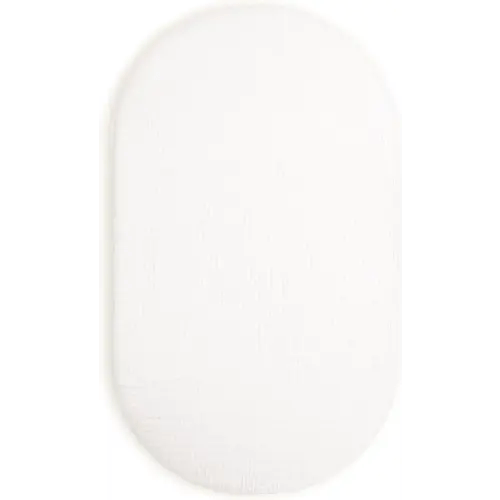 Muslin Bassinet Sheet, Universal Fit for Rectangle, Oval, Hourglass Bassinet Mattress, Moses Basket Sheets (White, Bassinet Sheet)