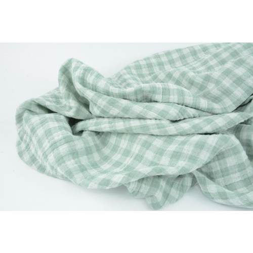 Checked Muslin Crib Sheets, Baby Fitted Sheet, Custom Size Nursery Cotton Sheet, Extra Soft Bassinet Bedding, Gingham Neutral Baby Sheet