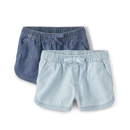 The Children's Place and Toddler Chambray Pull on Shorts