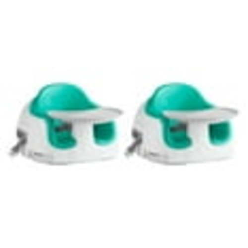 Bumbo Baby Toddler Adjustable Booster Seat, Aqua (2 Pack)