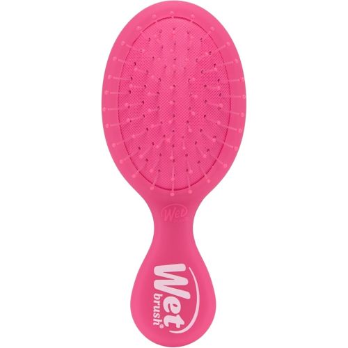 Wet Brush Mini Detangler Hair Brush, Pink Frost, Detangling Travel Hairbrush, Ultra-Soft IntelliFlex Bristles Glide Through Tangles with Ease, Pain-Free, All Hair Types