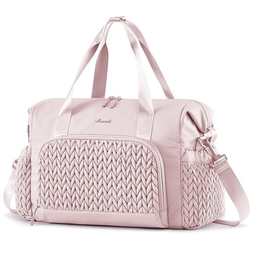 LOVEVOOK Travel Duffle Bag Gym Bag, Quilted Weekender Bags for Women Overnight Bag, Hospital Bag for Women Labor Delivery, Personal Item Travel Carry on Bag for Airplanes