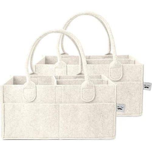 Mr. Pen- Baby Diaper Caddy Organizer, 2 Pack, Beige