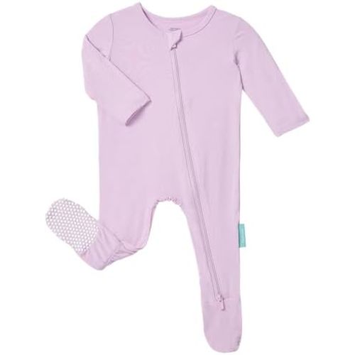 Baby Zipper Footie Pajamas, Supersoft Bamboo Rayon Baby Footed Pjs Boy Girl 0-3-6-9-18-24 Month Coverall Sleepers