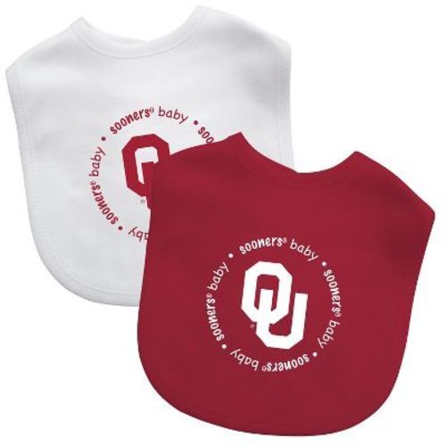BabyFanatic Officially Licensed Unisex Baby Bibs 2 Pack - NCAA Oklahoma Sooners
