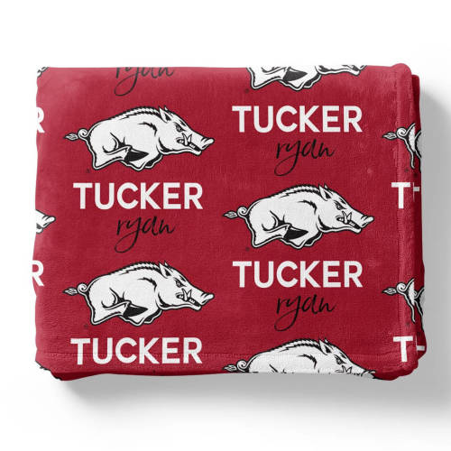 University of Arkansas | U of A Personalized Kids Blanket