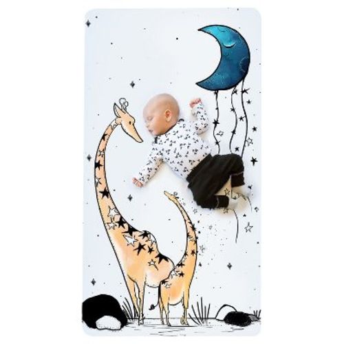 JumpOff Jo - 100% Cotton Fitted Crib Sheet, Super Soft, for Standard Crib Mattresses and Toddler Beds