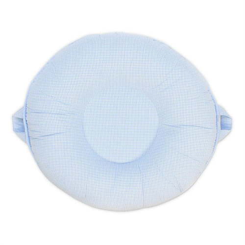 GooseWaddle Serenity Light Gray Floor Cushion Tommy Dusty Blue