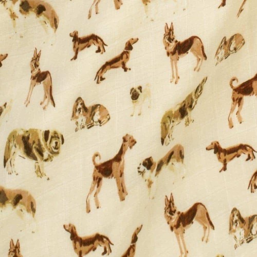 Natural Dog Organic Cotton Muslin Swaddle Blanket | MILKBARN Kids | Organic and Bamboo Baby Clothes and Gifts