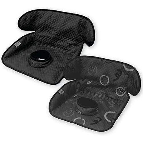 Piddle Pad 2-Pack, Potty Training Car Seat Protector, Toddler Car Seat Cover & Stroller Protector, Machine Washable Waterproof Car Seat, Anti-Slip, Universal Fit (Black)