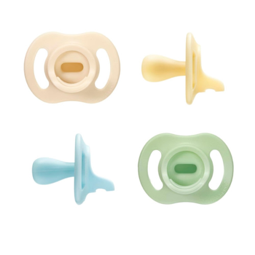 Tommee Tippee Ultra-Light StayPut Pacifier, One-Piece Silicone Design, 0-6m, 4 Pack