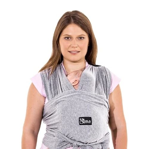 Koala Babycare Baby Carrier Wrap, Easy to Wear As a T-Shirt - Original Baby Carrier Newborn to Toddler - Sling One Size Fits All - Baby Wraps Carrier Up to 22lbs