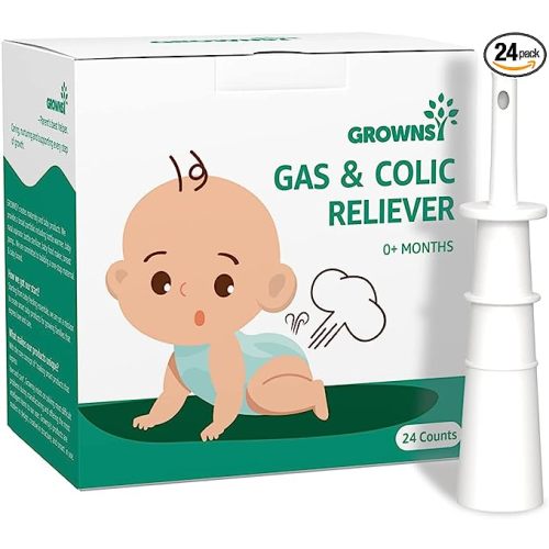 Gas and Colic Reliever for Babies, 24pcs Natural Baby Colic and Gas Relief, Colic Relief for Newborns, Infant Gas Colic Relievers - 24 Count (Pack of 1)