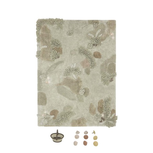 WASHABLE PLAY RUG MUSHROOM FOREST