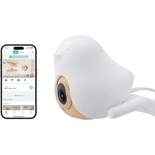 CuboAi 2025 New Model Smart Baby Monitor 3: Sleep Safety Alerts for Covered Face Rollover, True Cry Detection, 2.5K QHD WiFi Camera, Humidity Sensor, 2-Way Audio, App Control (Floor Stand Set)