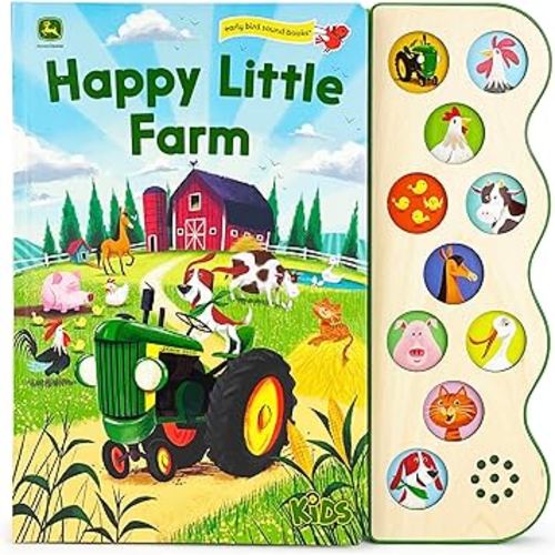 Happy Little Farm (John Deere Kids: Children's Interactive 10-Button Early Bird Sound Books) (John Deere Kids; Early Bird Sound Books)