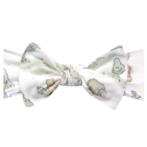 Knit Headband Bow - Hundred Acre Wood