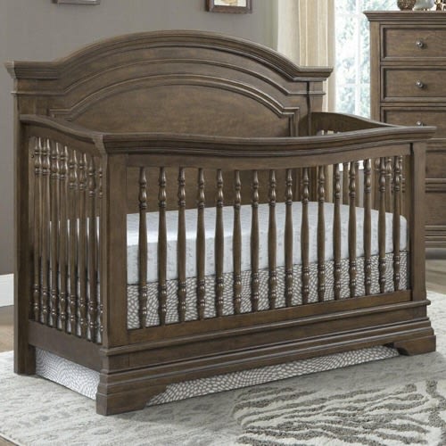 Eastern Shore Olivia Curved Top 4-In-1 Crib in Rosewood | Nebraska Furniture Mart