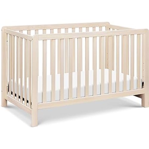 Carter's by DaVinci Colby 4-in-1 Convertible Crib - GREENGUARD Gold Certified Convertible Baby Crib to Toddler Bed, Daybed, Full-Size Bed - Wooden Baby Bed w/Four Adjustable Heights - Washed Natural