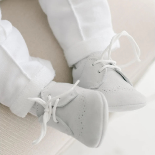 Baby Boy Grey Suede Shoes – Baby Beau and Belle