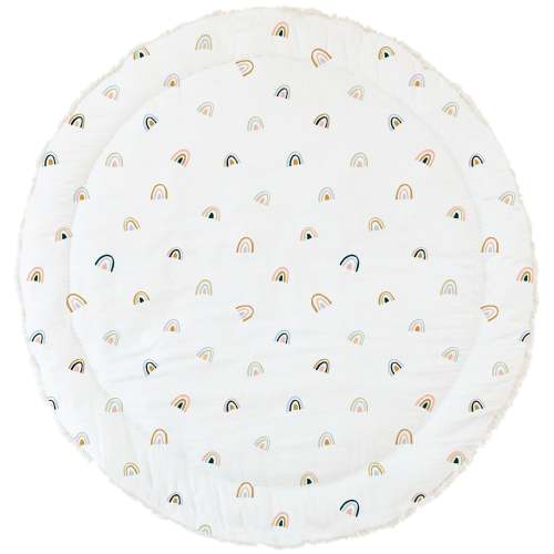 Organic Cotton Quilted Play Mat- Rainbow (Open Box)