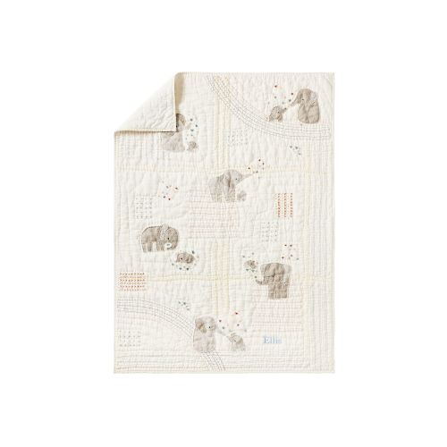 Ellis Elephant Baby Quilt | Pottery Barn Kids