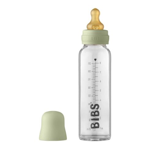 Bibs Baby Glass Bottle Complete Latex Set, Color: Sage