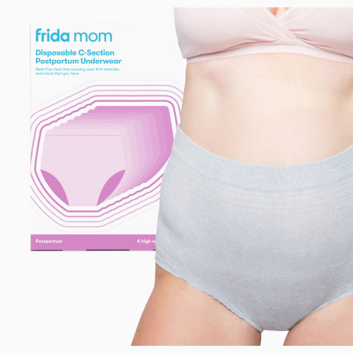 Frida Mom Disposable High Waist Underwear - Gray, Petite