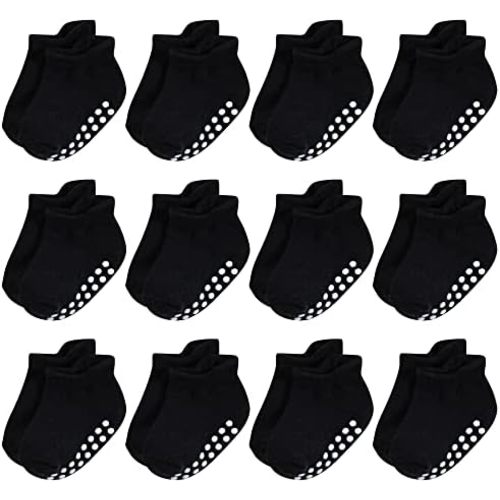 Hudson Baby Unisex Baby Non-Skid No-Show Socks