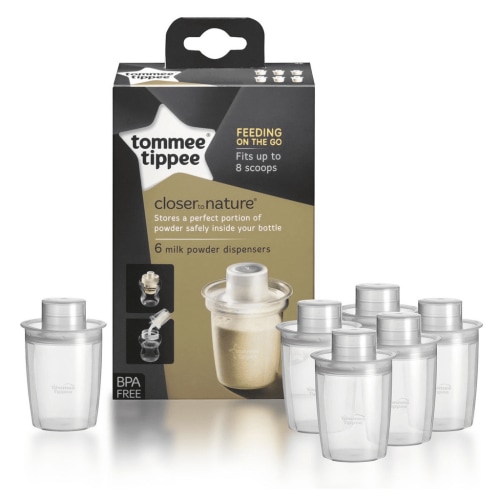 Tommee Tippee - 6 Milk Powder Dispensers 0m+