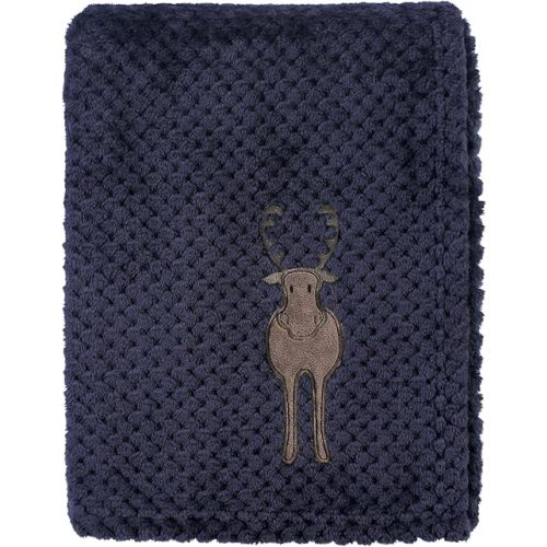 Hudson Baby Unisex Baby Plush Waffle Blanket, Moose, One Size