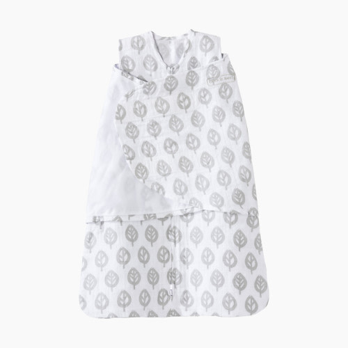 Halo SleepSack Swaddle Muslin - Gray Tree Leaf, Small