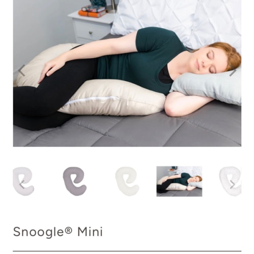 Leachco Snoogle Pillow & Mini - Supportive, Soft Pillow