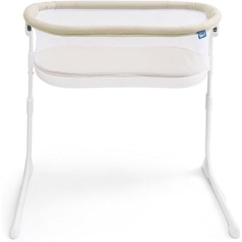 HALO® BassiNest® Lite – Breathable Baby Bassinet Slides Over Bed with Mesh Walls for Airflow & Visibility, Lowering Wall for Easy Access, Portable & Lightweight, Fits Most Beds