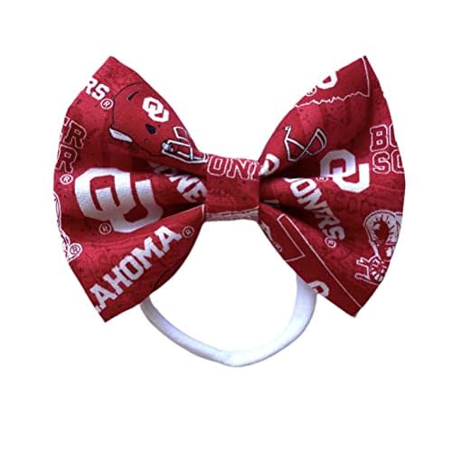 Oklahoma University Sooners Bow Baby Headband or Hair Clip (Headband)
