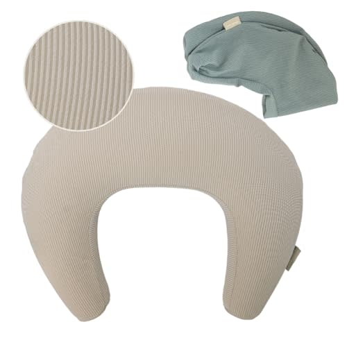 Simply Tots New! Memory Foam Nursing Pillow - Comes with 2 Washable Covers - for Breastfeeding, Bottle Feeding, and Tummy Time - Perfect Support for Baby and Mom Brand