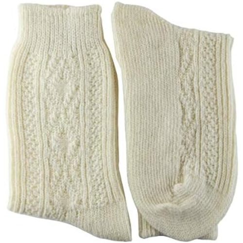YUN 3 Pairs Women's Natural Pure 100% Wool Traditional Warm Boot Winter Socks