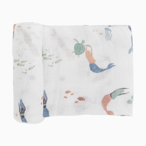 Cotton Muslin Swaddle Blanket - Mermaids