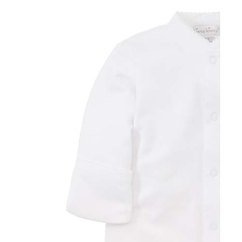 White Kissy Basics Footie